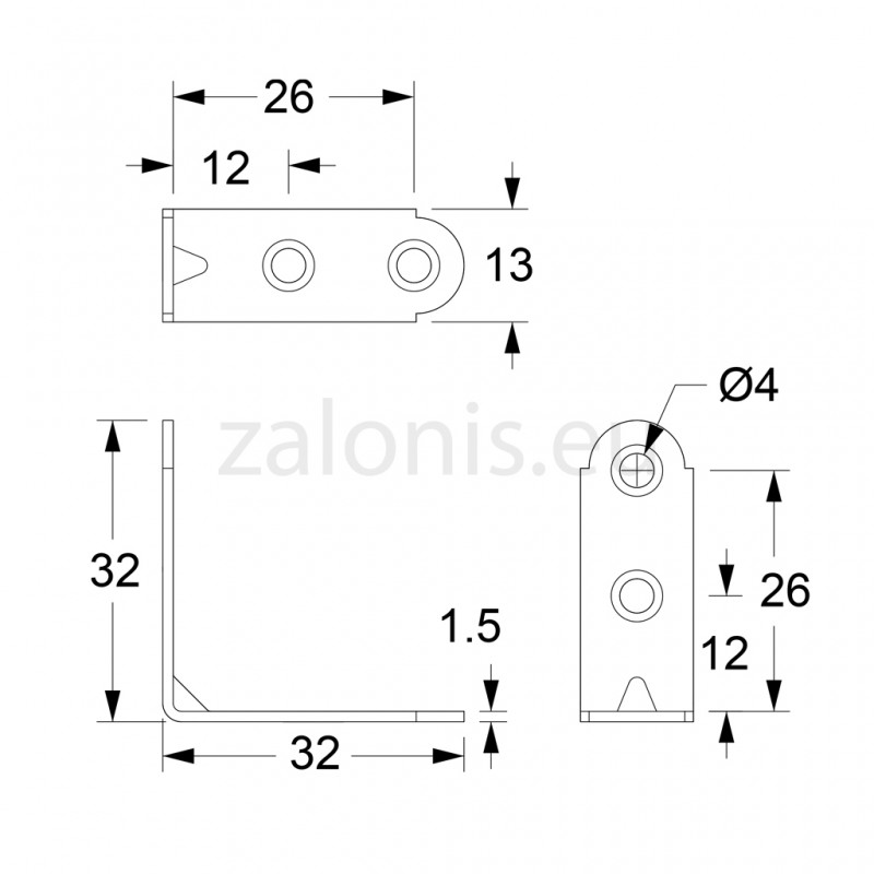 ΓΩΝΙΑ 32x32x13 / ΓΑΛΒΑΝΙΖΕ ΜΕΤΑΛΛΙΚΕΣ ΓΩΝΙΕΣ ΕΠΙΠΛΩΝ